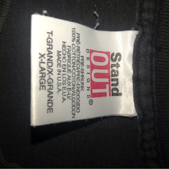 Stand Out Designs Vintage Native American Black T-Shirt Men's Size XL - Picture 3 of 5